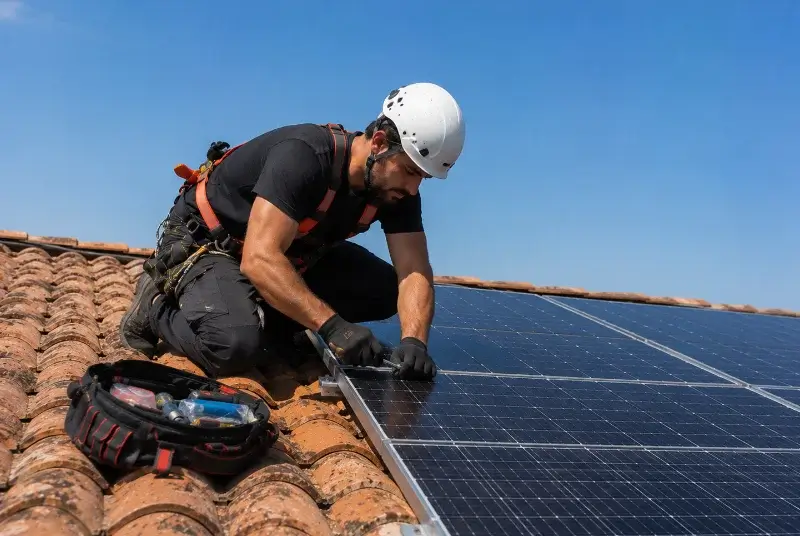 Maintenance et monitoring de panneaux solaires à Mane