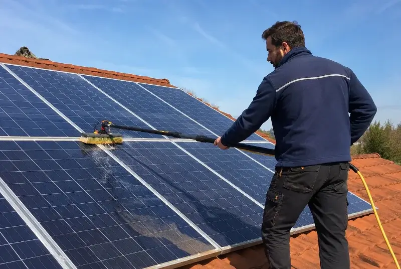 Nettoyage et entretien de panneaux solaires à Mane